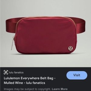 Everywhere Belt Bag Lululemon SOLD OUT Merlot